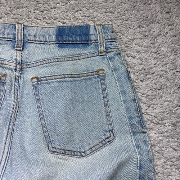 Abercrombie and Fitch Jeans Womens 2 Skinny Capri High Rise Raw Hem Frayed Light - Picture 3 of 4